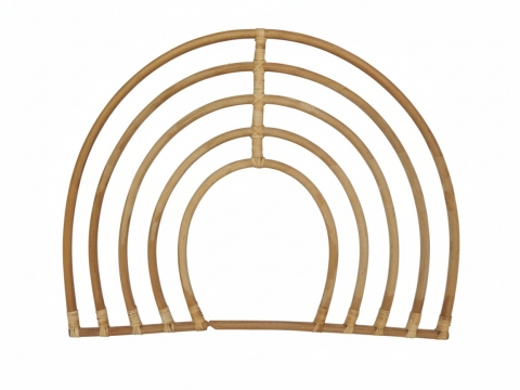 Arch rattan wall decor